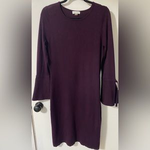 Calvin Klein Crew Neck Bell Sleeve Knit Deess